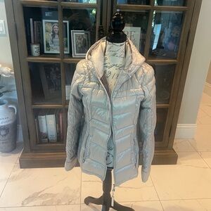 Calvin Klein Silver Puffer Jacket